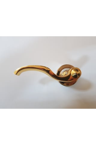 Çelik Kapı Kolu Rozetli Prinç Hanedan Altın Sol