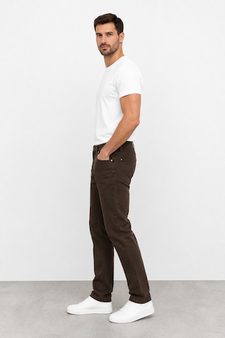 Bihan Store Erkek Regular Fit Jean Pantolon Günlük Ve Klasik Mc Clap 7209 Kahve