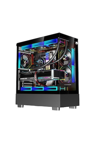 Orion Elite Xl 6x Argb Fan Kumanda Ve Kontrolcü Atx Boş Bilgisayar Kasası Siyah