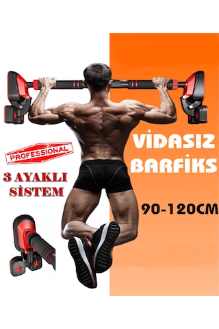 3pod 3 Ayaklı 92-120cm Koridor Kapı Barfiksi Barfix Aleti Çubuğu Çekme Barı Demiri Bar Barfix