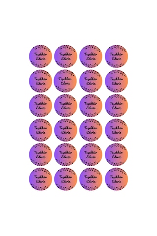 96 Adet Mor Pembe Teşekkür Ederiz Etiketi 4x4 Cm Yapraklı Yuvarlak Ambalaj Paket Kutu Sticker Yapışkanlı Bordo