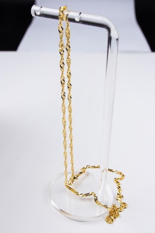 Latif Kuyumculuk 14 Ayar Altın Zincir 3 Mm 45 Cm Singapur Zincir Lkkly1202