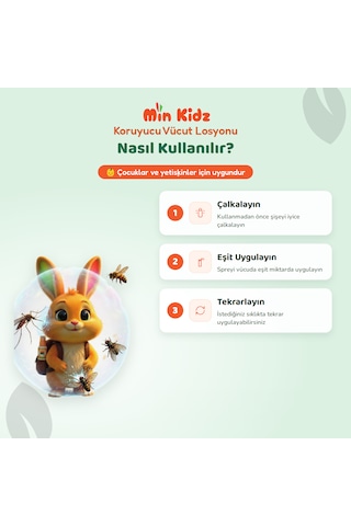 Min Kidz Nemlendirici Vücut Spreyi Losyon
