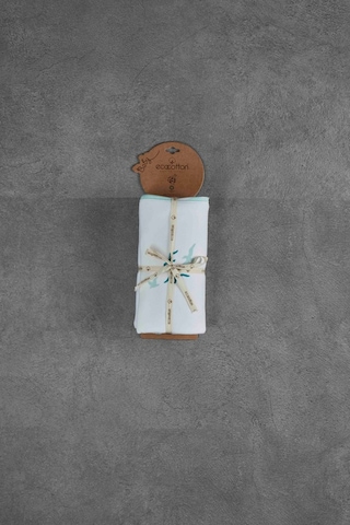 Ecocotton Turna Bebek Bebek Penye Battaniye Beyaz 90x90 Cm Turuncu