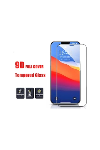 Apple Uyumlu iPhone 12 Mini 9D Tam Kaplayan Cam Ekran Koruyucu