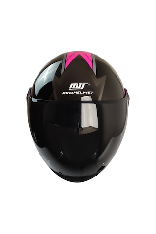 Motosiklet Yarım Kask Vizör Fiber Material Pembe Kadın Motor Kaskı Çok Renkli