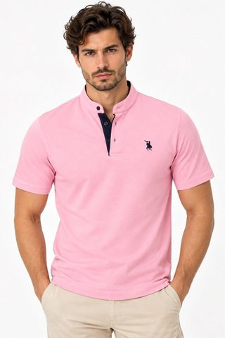 T9560 Dewberry T-shırt-düz Pembe