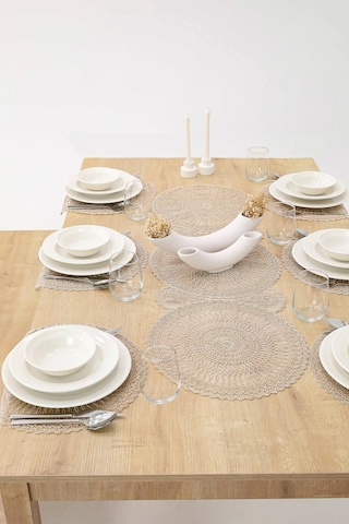 Bilgiçler Amerikan Servis Supla Ve Runner Seti 6 Kişilik 7691375014694