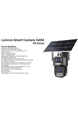 Lenovo G4w11-u G4s4-u 2 Lensli 4k Ultra Hd 4g Solar Kamera Aov