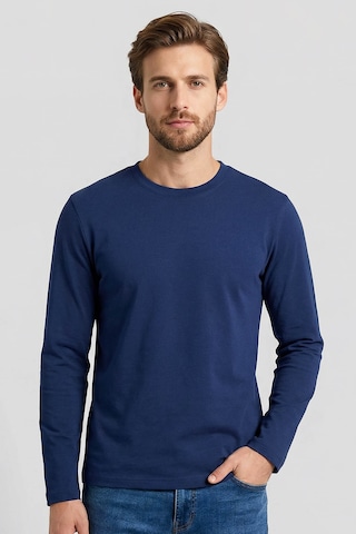 Tommy Life İndigo Standart Fit Basic O Yaka Erkek Sweatshirt - 87997 İndigo