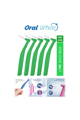 Oral White Arayüz Fırçası Yeşil 0.8 Mm Cleaning Pro 5 Adet