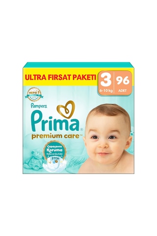 Bebek Bezi Premium Care 3 Numara 96 Adet Ultra Fırsat Paketi