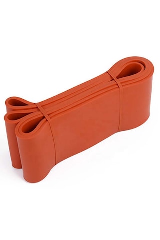 208 Cm Pilates Jimnastik Lastiği Egzersiz Yoga Direnç Bandı Xx Sert - Turuncu 2080x83x0.45 Mm