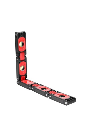 Tongxida 600mm Çok Açıklı Katlanabilir Seviye Cetveli - 4 Seviye Balonu İle Dikey/yatay/45 Ölçüm, Ahşap İnşaat İçin Manyetik A