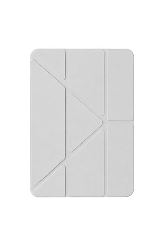 Apple İpad Uyumlu - 2025 10.9 10.nesil A16 Mera Kalemlikli Tablet Kılıfı - Gri Arka Kapak