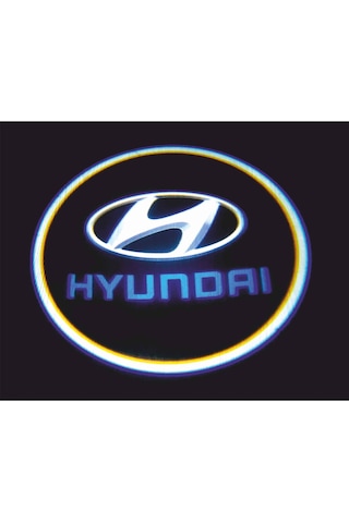 Hyundai Pilli Yapıştırmalı Kapı Altı Led Logo 2adet