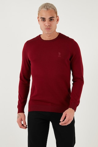 U.S. Polo Assn. U.s. Polo Assn Erkek Kazak G081sz0tk2226959 Bordo Bordo