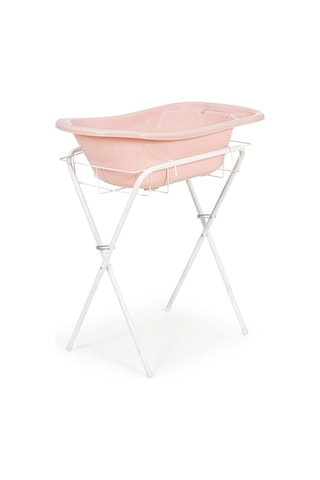 Babyjem Ayaklı Bebek Banyo Küvet Seti 7 Parça Pembe