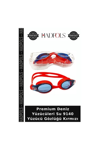 Premium Deniz Yüzücüleri Su 9140 Yüzücü Gözlüğü Kırmızı