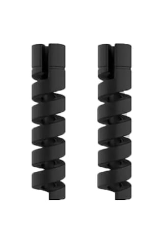 Micro Usb - Type C - Iphone Lightning Kablo Spiral Kablo Koruyucu Siyah 2 Adet