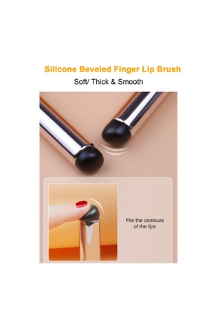 Shineyee Yumuşak Silikon Ruj Fırçası - Hassas Uygulama Ve Karıştırma İçin Taşınabilir Makyaj Aracı