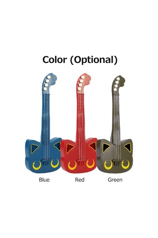 Yaozixa Küçük Çocuklar İçin Abs Mat Kırmızı Ukulele Gitarı - Müzik Enstrümanı