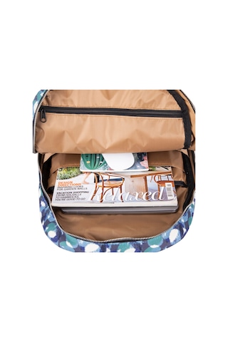 Bloominbag Eternal Circles 13-14 İnç Macbook / Laptop Sırt Çantası Mavi - Beyaz