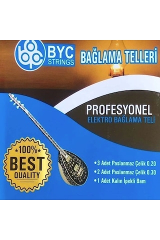 7Nota Byc20E Elektro Bağlama Saz Teli Takım 0.20