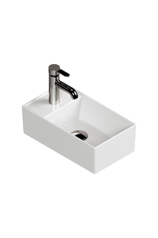 Aqua Bagno Plan Lavabo Beyaz 41x 23 CM