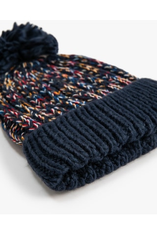 Koton Triko Bere Ponpon Detaylı Multıcolor 4wkb50016aa Mavi