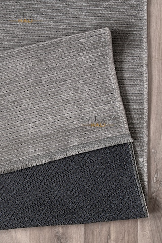 Saraz Halı Dizayn Şönil Dokuma Kayma Yapmaz Makinede Yıkanabilir Leke Tutmaz Kesme Bohem Kilim Gri Gri