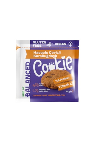 Glütensiz Havuçlu Cevizli Karabuğdaylı Proteinli Cookie 50 Gr Glütensiz Havuçlu Cevizli Karabuğdaylı Proteinli Cookie 50 Gr