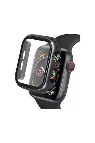 Zenviaat Newface Apple Watch Uyumlu42mm Camlı Kasa Ekran Koruyucu - Siyah Znv2027