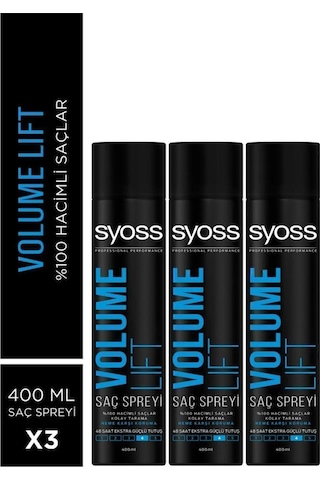 Syoss Volume Lift Saç Spreyi 3 x 400 ML