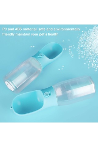 Taşınabilir Köpek Yürüyüş Su Şişesi Çok Fonksiyonlu 1l B Çok Renkli