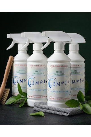 Genel Temizleyici - Güçlü Leke Sökücü Sprey - Yağ, Kir Ve Oksit Temizleyici 500 Ml 4'lü Set