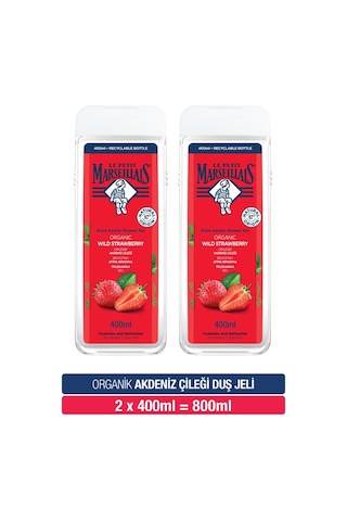 Le Petit Marseillais Akdeniz Çileği Banyo ve Duş Jeli 2 x 400 ML