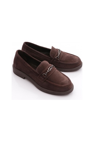 Dgn 258 Kadin Loafer Ayakkabi Kahve Süet