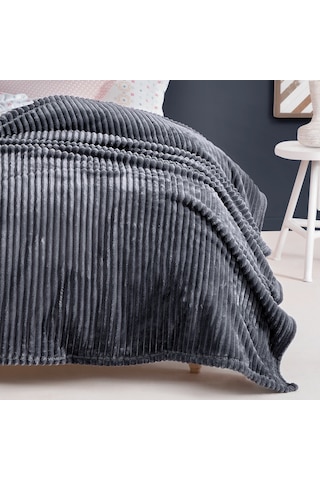 Yataş Bedding Holly Wellsoft Battaniye (Tek Kişilik) - Antrasit