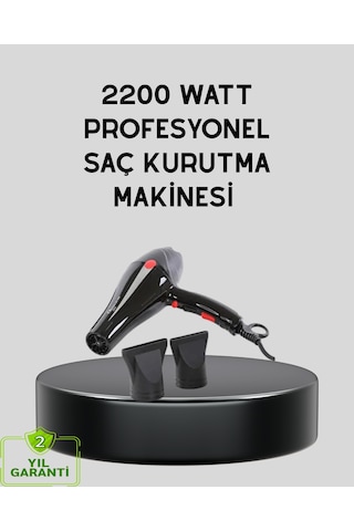 Profesyonel 2200w Fön Makinesi Ac Motorlu, Hızlı Kurutma, Hafif Tasarım
