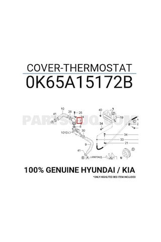 KIA BONGO 1997-2004, PREGIO 1996-2005 TERMOSTAT 0K65A15172B