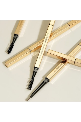 Sones 3 Adet Maycheer 3117 Küçük Altın Külçe Çift Kaş Kalemi İnce Başlık Su Geçirmez Akmayan Kaş Kalemi 5 Yosun Yeşili