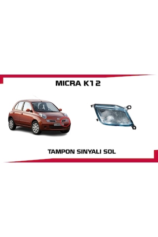 Nıssan Mıcra Tampon Panjur Sınyalı Mavı Tıp Sol