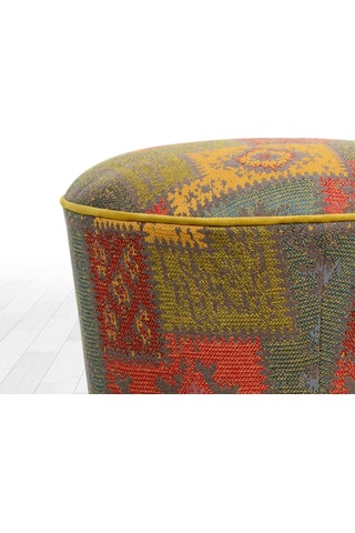 Lorencehome Rug Puf - Yeşil