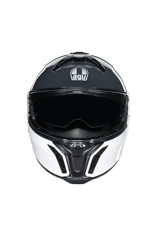 Agv Tourmodular Mlt Balance Çene Açılır Kask Beyaz Gri Kırmızı