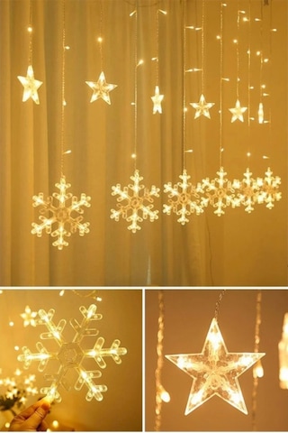 Led Işık - Kar Tanesi Renkli