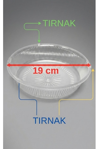 Glop Armatür Kapağı Standart Ölçü Çapı 19 Cm , 3 Tırnaklı Pastik Şeffaf Geçme Kapak 1 Adet 1