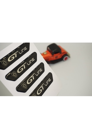 Peugeot Gt Line Logo Kapı Kenarı Koruma Metalize Damla Desen 3M B