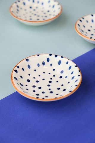 Tabak Evi Porselen Spotty Mini Kase Seti 9x2,50cm 4 Parça Çok Renkli