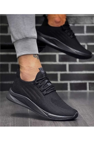 Tutınom Unisex Ortopedik Yumuşak Taban Günlük Yazlık Sneaker Spor Ayakkabı Siyah